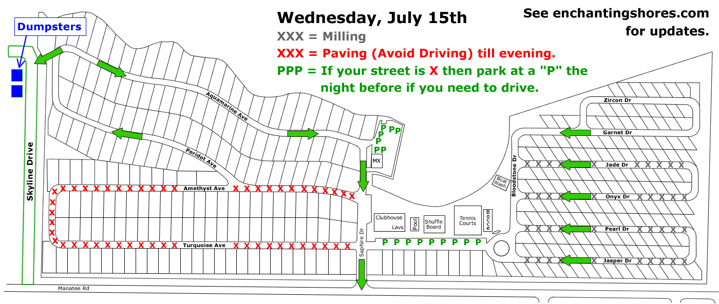ESC Traffic Plan for July 15, 2026
