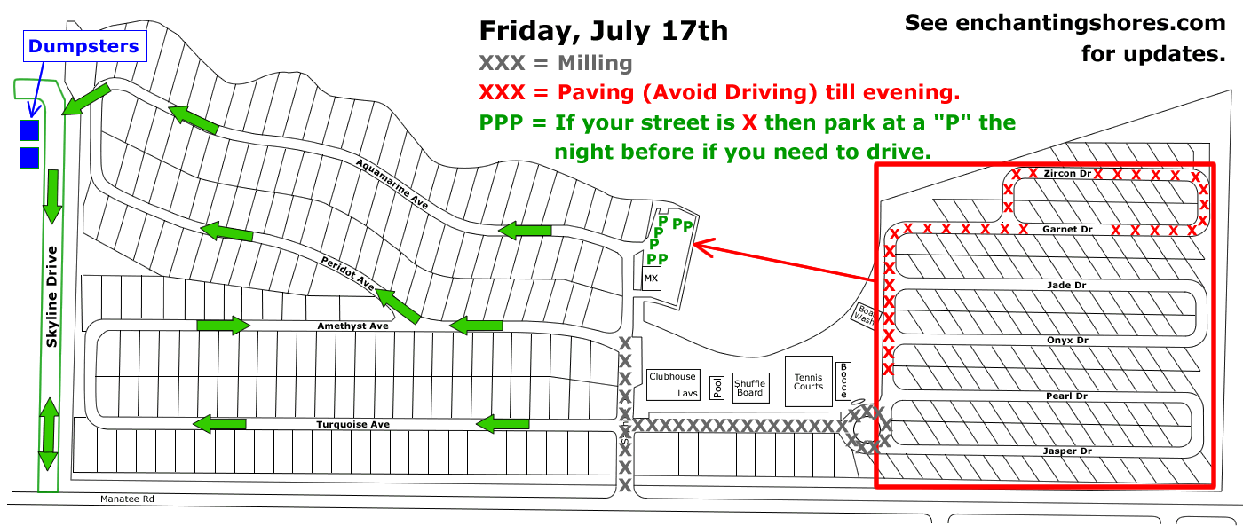 ESC Traffic Plan for July 17, 2026